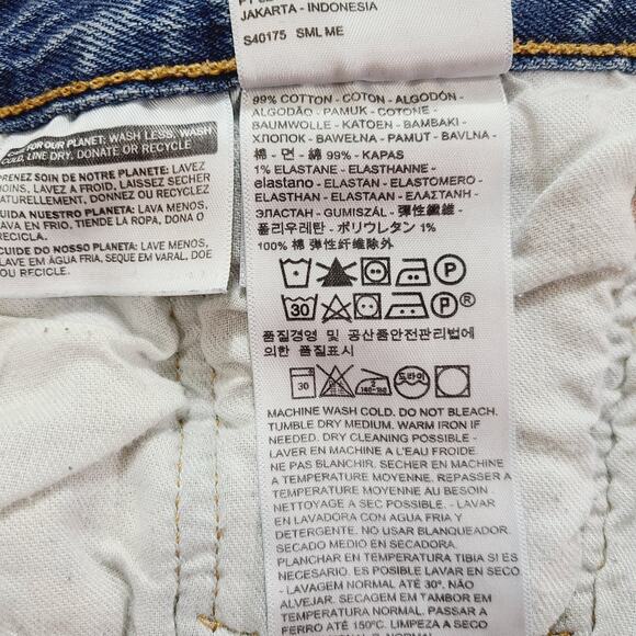 Levi's 501 Mens Blue Denim Button Fly Straight Leg Jeans, Size 38X30, PRE-OWNED - Picture 11 of 11